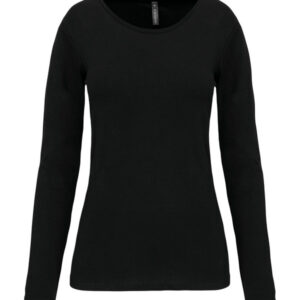 Kariban 160 g/m² T-shirt col rond manches longues – Image 1
