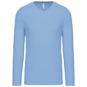 Kariban 180 g/m² T-shirt col V manches longues – Image 1