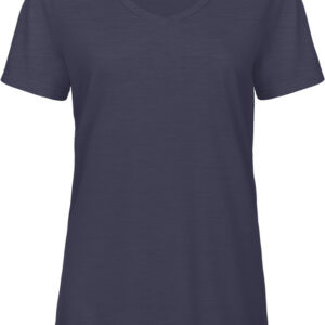 B&c 130 g/m² T-shirt Triblend col V Femme – Image 1