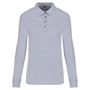 Kariban 180 g/m²- Polo jersey manches longues femme – Image 1