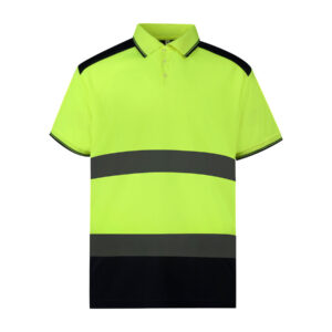 Yoko 120 g/m² - Polo bicolore haute visibilité – Image 1