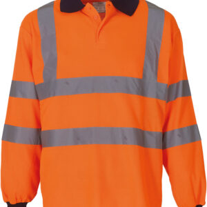 Yoko 210 g/m² - Polo manches longues haute visibilité – Image 1