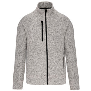 Kariban 345 g/m² - Veste zippée chinée homme – Image 1