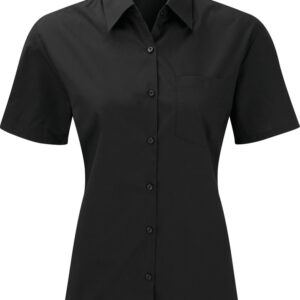 Russell 100 - 110 g/m² - Chemise femme popeline polycoton manches courtes – Image 1