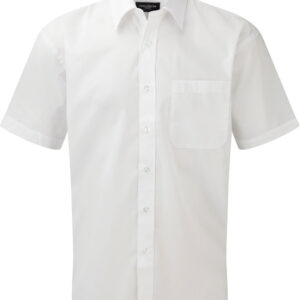 Russell 110 g/m² - Chemise homme popeline polycoton manches courtes – Image 1